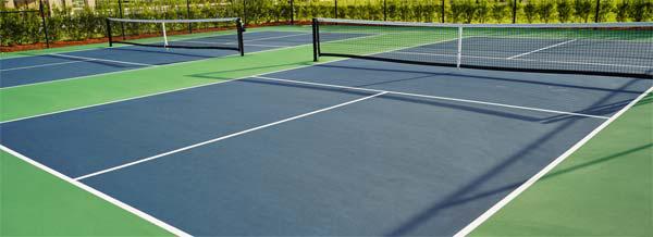 Two side-by-side Pickleball Courts